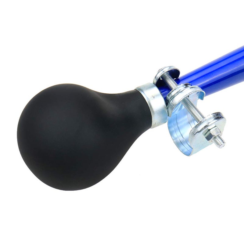AUTUT Bike Metal Air Horn, Bugle Horn Retro Clown Horn with Squeeze Bulb for Bicycle Golf Cart, Blue - Image 3